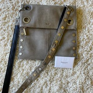 Hammitt Montana Large Reversible Crossbody Pewter Black
